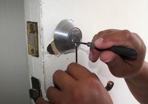 How does locksmith open a locked door?